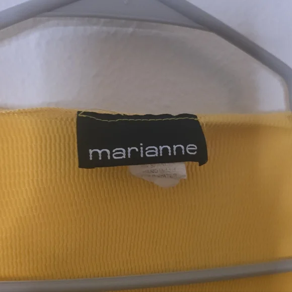 Marianne Mustard Yellow Tie Front Blouse Open Boho Fall Cardigan Top 2X - Picture 3 of 4